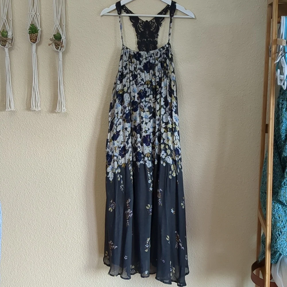 Anthropologie Lilka Lace Back Floral Dress XL - Picture 16 of 17